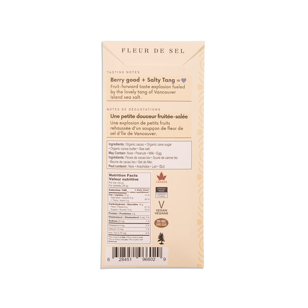 30g Bar - Fleur de Sel 70% Case of 12