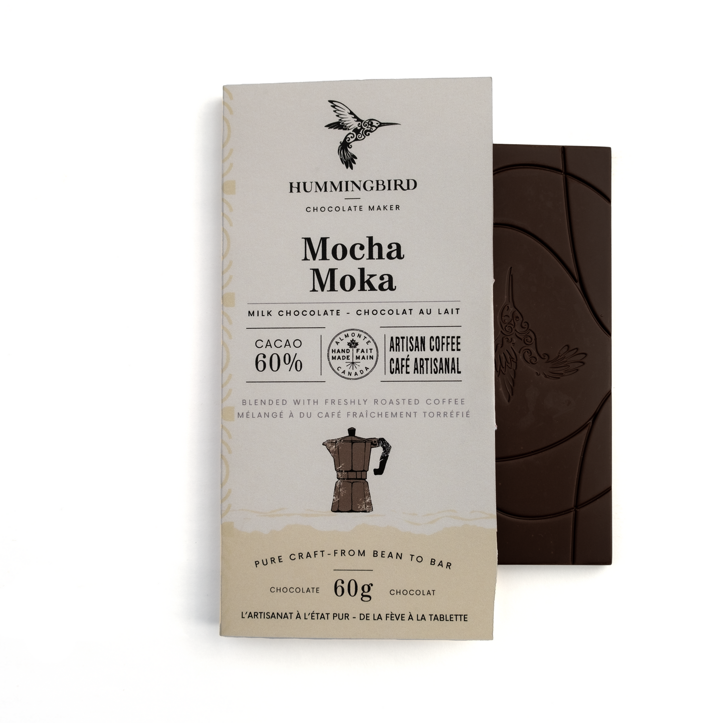 60g Bars - Mocha Milk 60% Case of 12