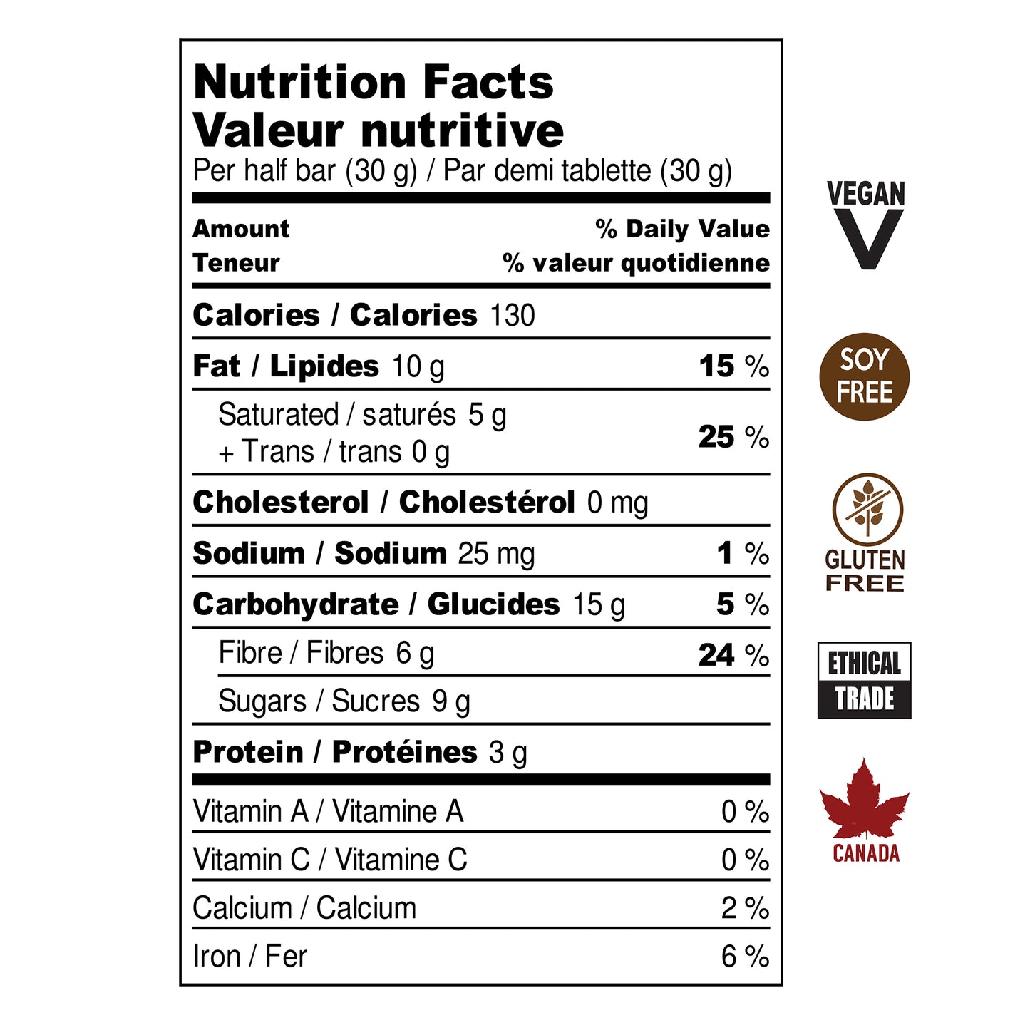 60g Bars - PB & Joy 65% Case of 12