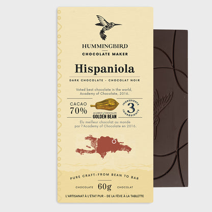 60g Bars - Hispaniola 70% Case of 12