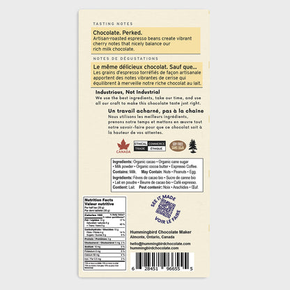 60g Bars - Mocha Milk 60% Case of 12