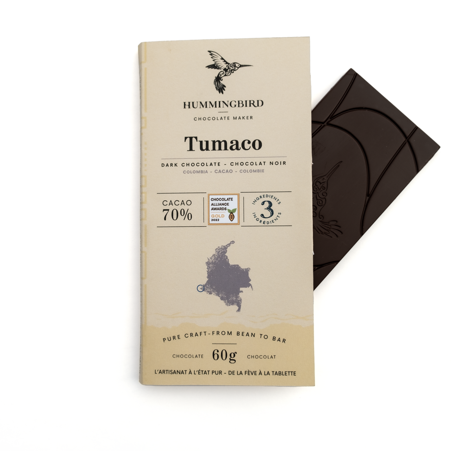 60g Bars - Tumaco 70% Case of 12